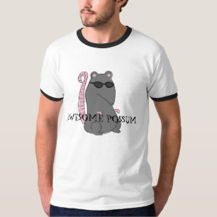 T-shirt Chemise dure d'opossum impressionnant