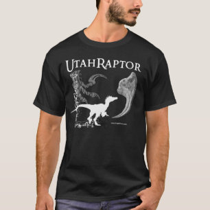 T-shirt Chemise d'Utahraptor dans des couleurs foncées