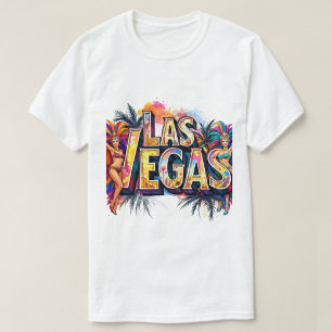 T-shirt Chemise éclaboussée de showgirl de Las Vegas