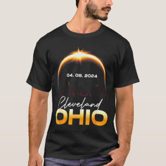 T-shirt Chemise Éclipse Solaire Cleveland Ohio Totale