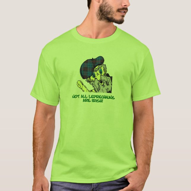 T-shirt Chemise écossaise de lutin du jour de St Patrick (Devant)