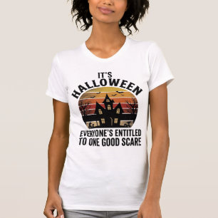 T-shirt Chemise effrayante de maison hantée Halloween vint
