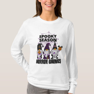 T-shirt Chemise éffrayante Halloween Gnomes
