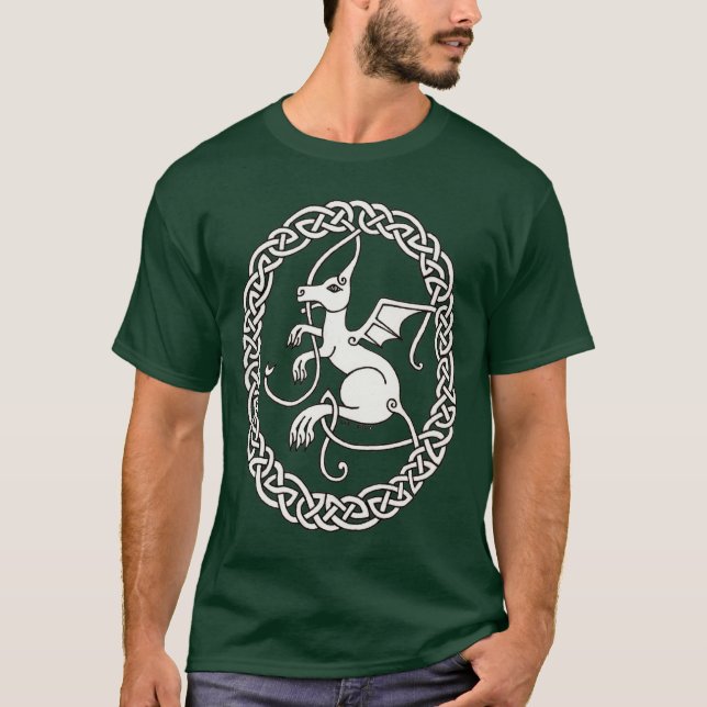 T-shirt Chemise effrénée de dragon (Devant)