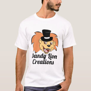 T-shirt Chemise élégante de logo de créations de lion