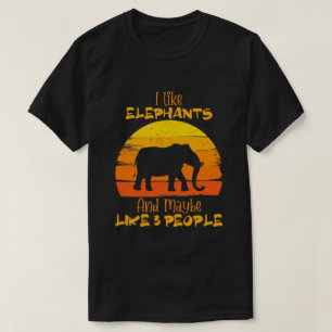 T-shirt Chemise éléphante, Chemise éléphante mignonne, Vin