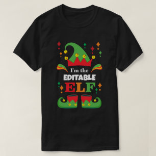 T-shirt Chemise Elf Personnalisée : Cadeau de Noël Personn