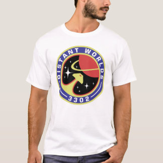 T-shirt Chemise éloignée de visite des mondes (blanc de