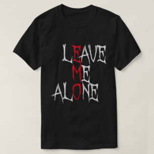 T-shirt Chemise Emo Goth Laisse-Moi Tranquille