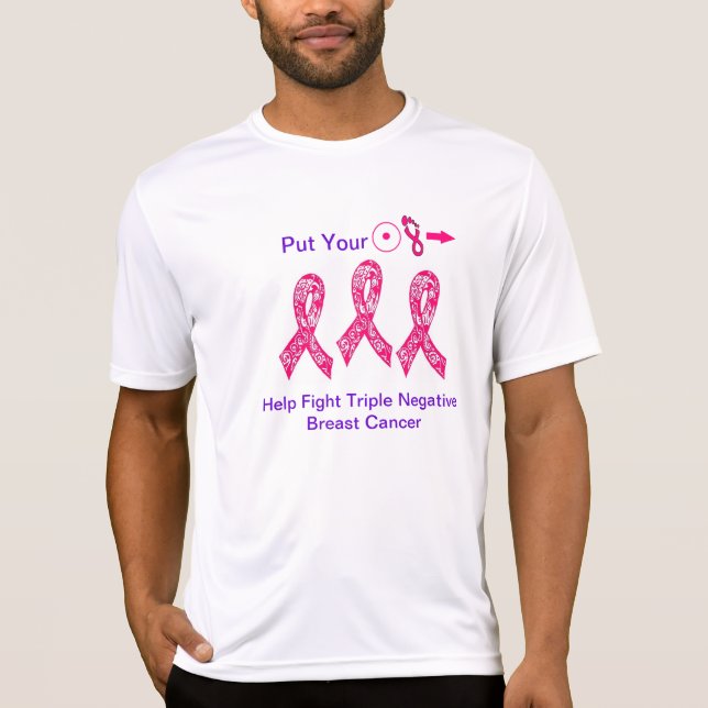 T-shirt Chemise en avant d'équipe de pied de sein (Devant)