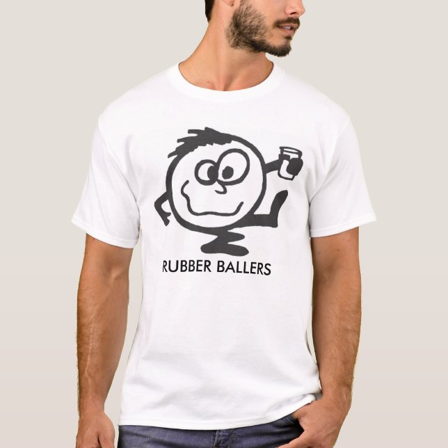 T-shirt Chemise en caoutchouc de Ballers Kickball (Devant)