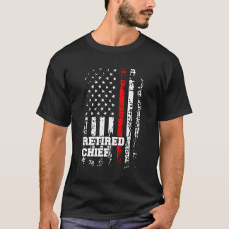 T-shirt Chemise en chef pompier retraitée Rang pompier Ret