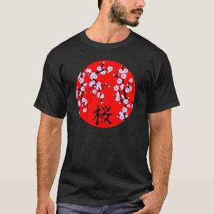 T-shirt Chemise en fleurs cerise Kanji SAKURA 9 T