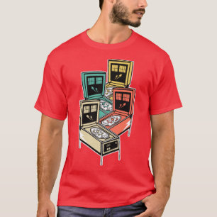 T-shirt Chemise en Pinball Retro Classic Vintage Arcade Ch
