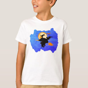 T-shirt Chemise en Sorcière Volante éffrayante - Idée Cost
