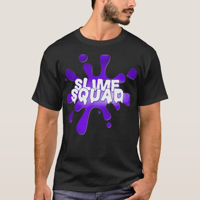 T-shirt Chemise en Squad Slime violet  (Devant)
