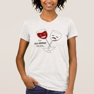 T-shirt Chemise en verre de vin amusante