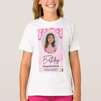 T-shirt Chemise enfant, Chemise fille anniversaire