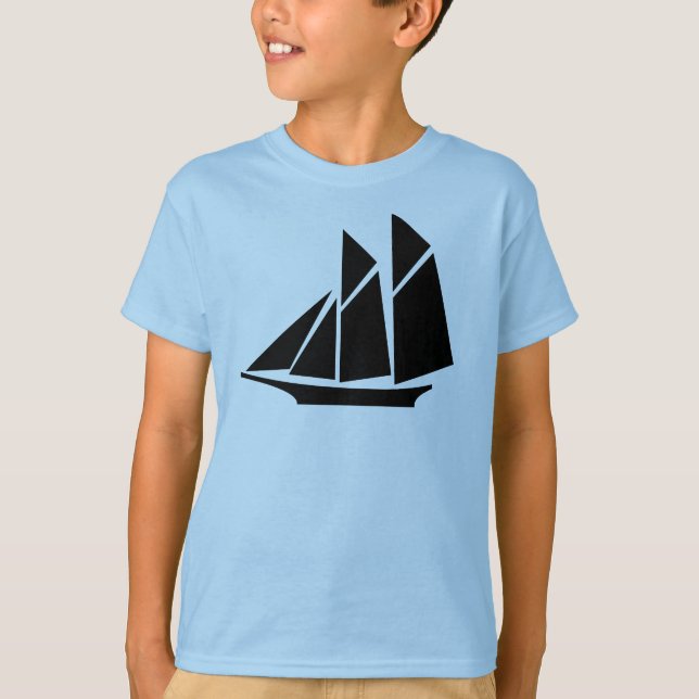 T-shirt Chemise enfant SAILBOATS (Devant)