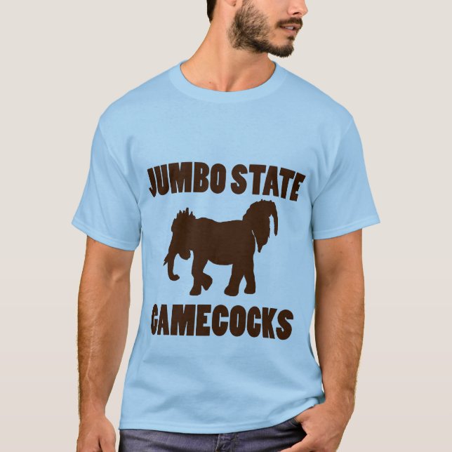T-shirt Chemise enorme de coqs de combat d'état (Devant)