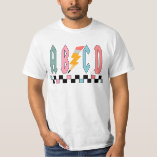 T-shirt Chemise Enseignante Abcd, Don Appréciation Enseign