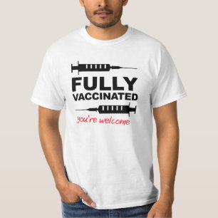 T-shirt Chemise Entièrement Vacciné Pour Vaccination Souti