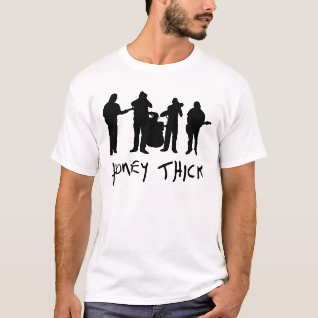 T-shirt Chemise épaisse de silhouette de miel (Devant)