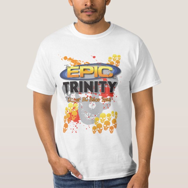 T-shirt Chemise épique de crâne de trinité (Devant)