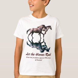 T-shirt Chemise Espagnole Mustangs Horse-Lover