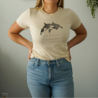 T-shirt Chemise esthétique Orca Pod Grunge