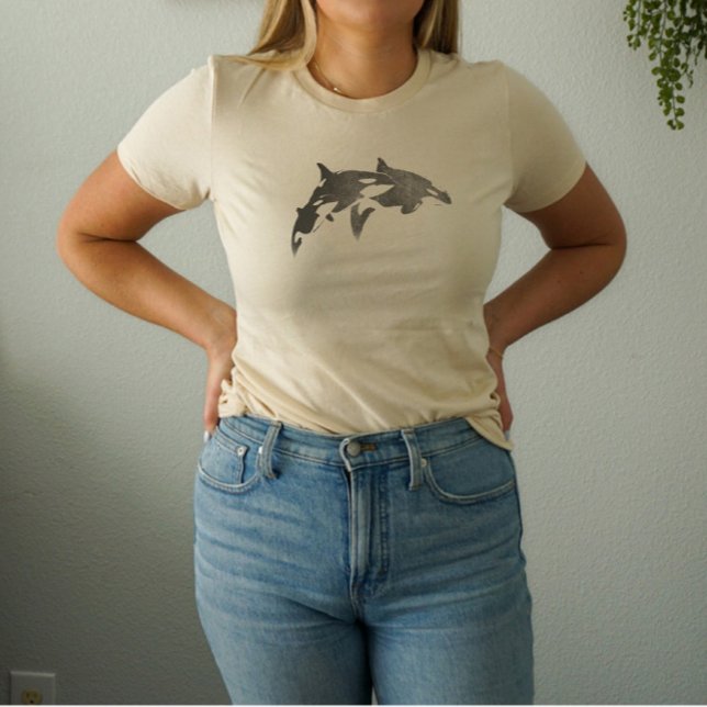 T-shirt Chemise esthétique Orca Pod Grunge (Créateur téléchargé)