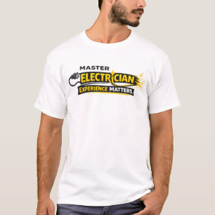 T-shirt Chemise Expérience d'Électricien de Maîtrise Compt