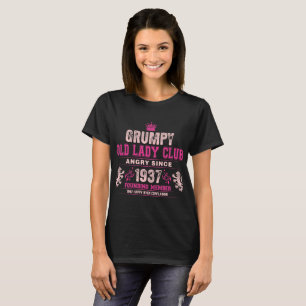 T-shirt Chemise fâchée de membre de vieille Madame club