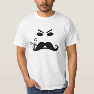 T-shirt Chemise fâchée de moustache - choisissez le style