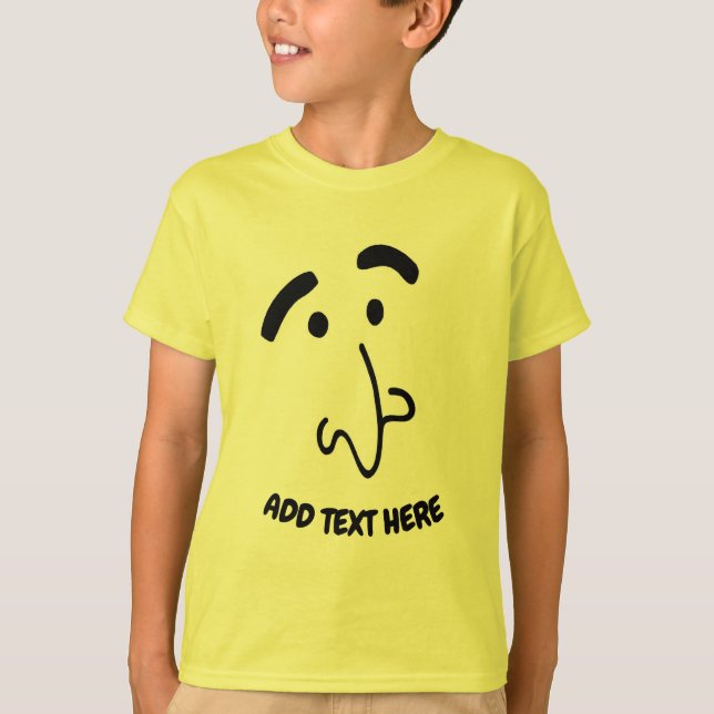 T-shirt Chemise faciale Kawaii Funny (Devant)