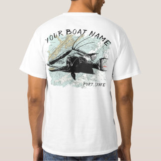T-shirt Chemise faite sur commande de nom de bateau de
