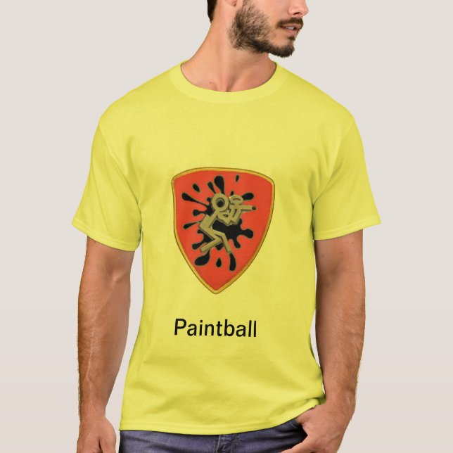 T-shirt Chemise faite sur commande de Paintball (Devant)