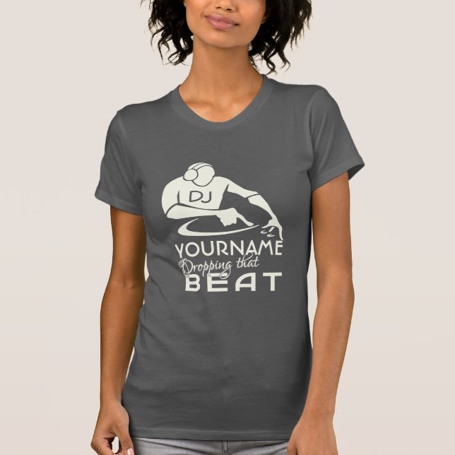 T-shirt Chemise faite sur commande du DJ - choisissez le (Devant)