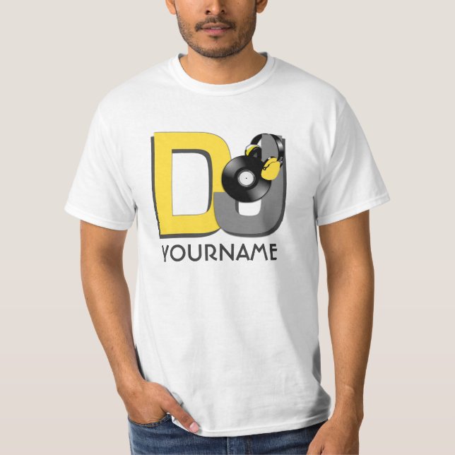 T-shirt Chemise faite sur commande du DJ - choisissez le (Devant)