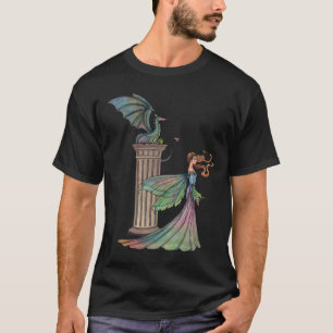 T-shirt Chemise fantaisiste de fée et de dragon