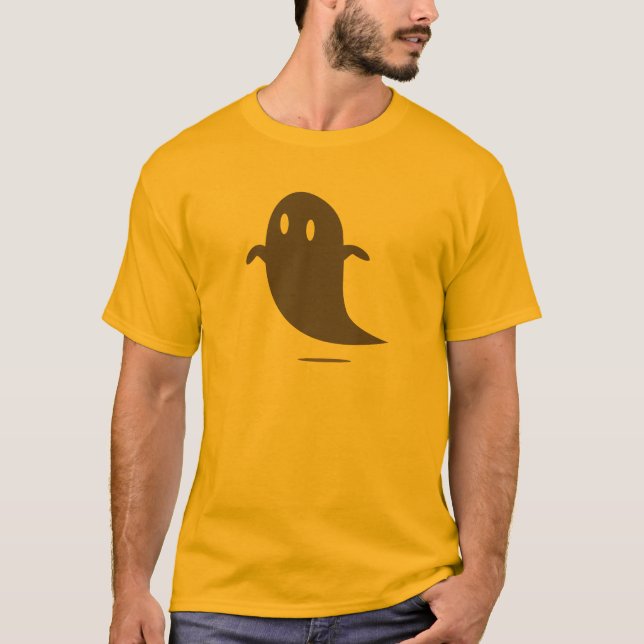 T-shirt Chemise Fantôme Halloween (Devant)