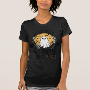T-shirt Chemise fantôme Halloween avec art de lune vintage