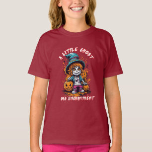 T-shirt Chemise Fantôme mignonne   Halloween Tee   Hallowe