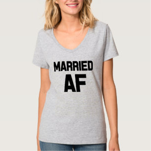 T-shirt Chemise féminine amusante AF mariée