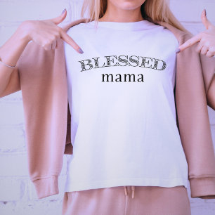 T-shirt Chemise féminine de la Bienheureuse Maman Florale