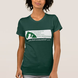 T-shirt Chemise féminine verte Premium avec le logo Adk E