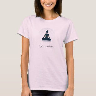 T-shirt Chemise féminine "Yoga Therapy"   Namaste Tee