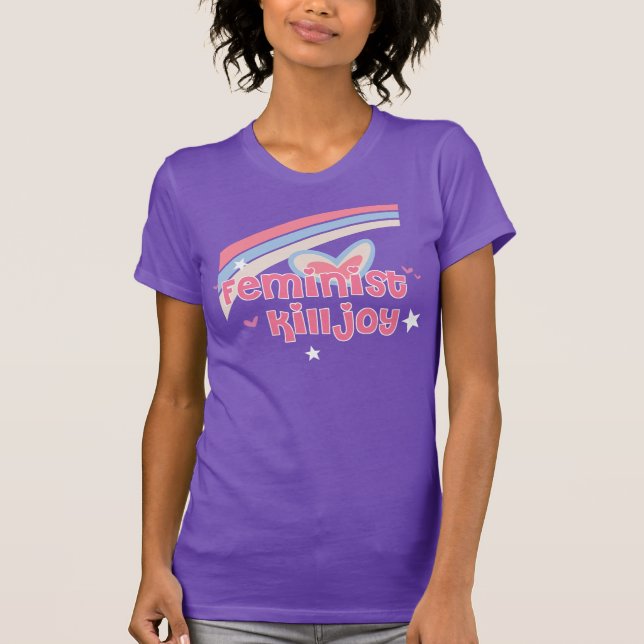 T-shirt Chemise féministe de trouble-fête (Devant)