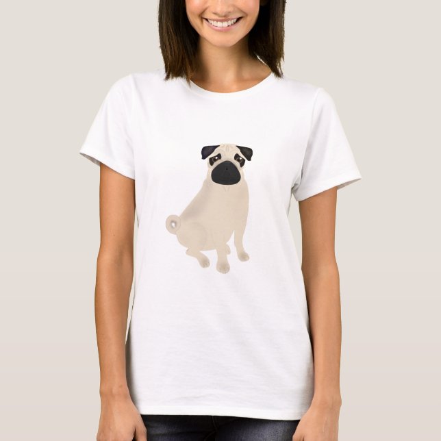 T-shirt Chemise femme carlin (Devant)