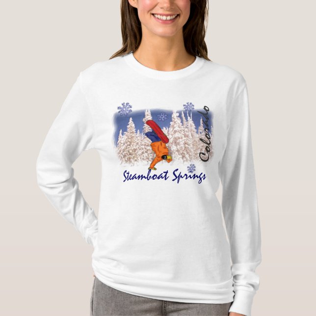 T-shirt Chemise femme Colorado Springs Steamboat (Devant)